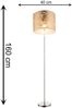 Stehlampe Wohnzimmer Stehleuchte LED Leselampe Textil Schirm Gold ST5551 Bild 4