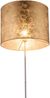 Stehlampe Wohnzimmer Stehleuchte LED Leselampe Textil Schirm Gold ST5551 Bild 3