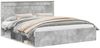 vidaXL Bettrahmen mit Kopfteil Beton 180 x 200 cm Massives Kiefernholz 3410059 Bild 2