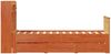 vidaXL Massivholzbett mit Regal ohne Matratze Wachsbraun 75x190 cm 3308947 Bild 5