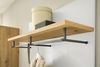 Garderobenpaneel MILAN Wandgarderobe Artisan Eiche Nb. / Weiß ca. 85/95/27 cm Bild 2