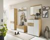 Garderobenpaneel MILAN Wandgarderobe Artisan Eiche Nb. / Weiß ca. 85/95/27 cm Bild 3