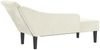 vidaXL Chaiselongue mit Kissen Creme Samt Bild 5