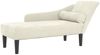 vidaXL Chaiselongue mit Kissen Creme Samt Bild 2