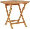 Klappbarer Gartentisch, Balkontisch 85 x 85 x 76 cm Teak Massivholz Bild 2