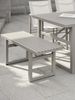 Gartenbank Vevi aus Aluminium, modern, beige, 105 cm Breite, pflegeleicht und stabil Bild 2