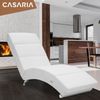 Casaria Relaxliege London Kunstleder Weiß Bild 2