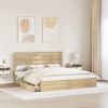 vidaXL Aufbewahrungsbett Sonoma-Eiche 180 x 200 cm Holzwerkstoff 3411550 Bild 3