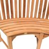 Rundbank Rom aus Teakholz - Außendurchmesser: 220 cm - Modell: 180° (halbrund 2/4) Bild 3