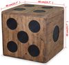 vidaXL Aufbewahrungskiste Mindi-Holz 40 x 40 x 40 cm Würfel-Design 244559 Bild 5