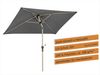 Sonnenschirm Cordoba 230x150/4 rechteckig, ca. 230 x 150 cm anthrazit Bild 5