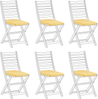 Set mit 6 Sitzkissen Geometrisches Muster TOLVE 39 x 31 cm Gelb Bild 4
