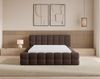 Chilly Möbel Polsterbett Verona Braun Bouclé Stoff 140x200 cm mit Stauraum Quelle 25 Bild 3