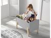 Kiddy Spielkiste mit 3 Fächern hellgrau Bild 3