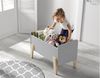 Kiddy Spielkiste mit 3 Fächern hellgrau Bild 5