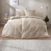 Estella Samt + Seide Flanell Bettwäsche 135x200 Andriano natur Rauten 5477-230 Bild 5