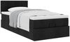 vidaXL Ottoman-Bett mit Matratze Schwarz 100x200 cm Stoff 3311437 Bild 5