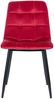Esszimmerstühle 4er Set VOUL - Rot, Samt Gesteppter Polsterstuhl Küchenstuhl mit Bodenschonern Esszimmerstuhl Stuhl Esszimmer Küchenstühle Wohnzimmerstühle Bild 3