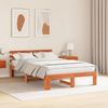 vidaXL Bettrahmen Wachsbraun 120 x 190 cm Massives Kiefernholz 872622 Bild 3