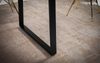 Schreibtisch 180x90x76 cm Akazie Massivholz / Metall Computertisch Baumkante Bild 5