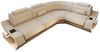 Ecksofa Pescara L-Form Stoff - Stil und Komfort - Mikrofaserstoff - Elfenbein-Schwarz - Rechts Bild 1