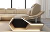 Ecksofa Pescara L-Form Stoff - Stil und Komfort - Mikrofaserstoff - Elfenbein-Schwarz - Rechts Bild 4