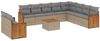 vidaXL 11-tlg. Garten-Sofagarnitur mit Kissen Beige Poly Rattan 3227802 Bild 2