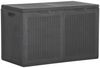 vidaXL Garten-Aufbewahrungsbox 180 L Schwarz PP Rattan 151228 Bild 2