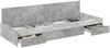 vidaXL Bettrahmen mit Kopfteil Beton Grau 98,5 x 200 cm Holzwerkstoff 3335224 Bild 2