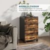 Relaxdays Rollcontainer mit 5 Schubladen Bild 3