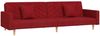 vidaXL Schlafsofa 2-Sitzer mit 2 Kissen Weinrot Stoff 375907 Bild 2