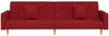 vidaXL Schlafsofa 2-Sitzer mit 2 Kissen Weinrot Stoff 375907 Bild 5