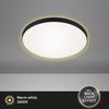 Briloner Leuchten LED Deckenleuchte 3443-215, LED fest integriert, 2700K - Extra-Warmweiß, Deckenlampe, 35,5x6,5cm, Schwarz, 18W, Wohnzimmer, Schlafzimmer, Flur Bild 2