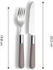 ECHTWERK Besteck-Set Bistro Besteck Set, Campingbesteck (16-tlg), 4 Personen, Edelstahl 18/0, Picknickbesteck Bild 3