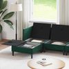 vidaXL Wohnzimmergarnitur mit Kissen 6 pcs Dunkelgrün Samt 3413742 Bild 3
