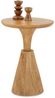 IDIMEX Beistelltisch BHIMA, Couchtisch rund 40 cm aus Mangoholz, skulpturales Design Natur Bild 2
