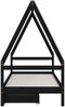 vidaXL Kinderbett mit Schubladen Schwarz 90x200 cm Massivholz Kiefer 834470 Bild 5