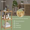 Bellamio 'Newa' Badezimmer Regal, Bambus, natur, 80x33x33 cm, Badregal mit 3 Ablagefächern Bild 3