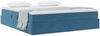vidaXL Aufbewahrungsbett mit Matratze Dunkelblau 160 x 200 cm Samt 3370315 Bild 3