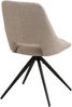 Esszimmerstuhl >Dokka< (2er-Set) 360° Drehfunktion, in Sand - 52x87,5x57,5 (BxHxT) Bild 5