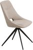 Esszimmerstuhl >Dokka< (2er-Set) 360° Drehfunktion, in Sand - 52x87,5x57,5 (BxHxT) Bild 4