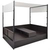 vidaXL Gartenbett mit Baldachin Braun 190×130 cm Poly Rattan 42900 Bild 5