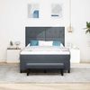 vidaXL Boxspringbett mit Kopfteil Dunkelgrau 200 x 140 cm Samt 3344517 Bild 3