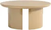 Vente-unique - DERLALI Couchtisch Holz, Platte Beige - B 90 cm x H 40,5 cm x L 90 cm Bild 3