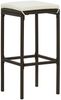 vidaXL Barhocker mit Kissen 2 Stk. Braun Poly Rattan 313439 Bild 2