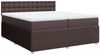 vidaXL Boxspringbett mit Matratze Dunkelbraun 200x200 cm Stoff 3289880 Bild 3