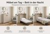 Home affaire Schrankbett Sognum als Gästebett nutzbar, Wandklappbett in Kommodenoptik (in den Farben weiß, schwarz und kaschmir erhältlich) inkl. Matratze, platzsparendes Klappbett, optimal für kleine Räume Bild 3