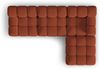 Micadoni Modulares Sofa Bellis 4-Sitzer mit flachem Modul 3D-Stoff Sonic Ziegel Bild 4
