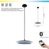RGB LED Hängeleuchte, CCT, App -Steuerung, MONEVA-C Bild 2