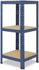shelfplaza HOME 100x50x50 cm Schwerlastregal in blau mit 3 Böden und 175 kg Traglast pro Boden Bild 5
